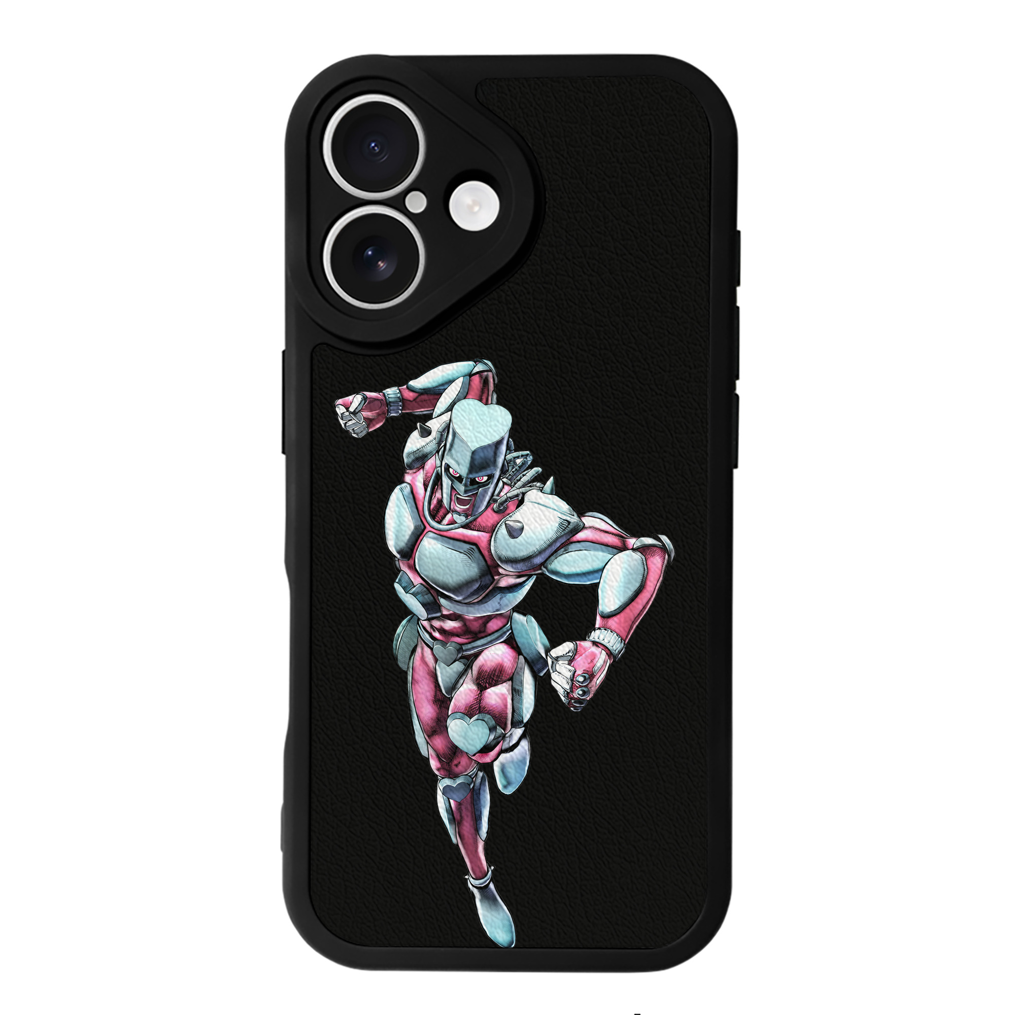 （画像用） ジョジョの奇妙な冒険 ひがしかた じょうすけ JoJo's Bizarre Adventure Higashikata Josuke 【iPhone 16シリーズ対応】シリコンスマホケース（レザー調） 材質：シリコン